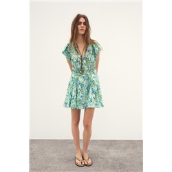 PRINTED MINI DRESS