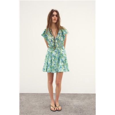 PRINTED MINI DRESS