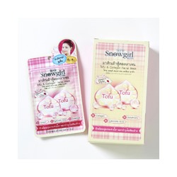 Ночная несмываемая маска с тофу и коллагеном от SNOWGIRL 20 гр / SNOWGIRL Tofu & Collagen Facial Mask 20 g