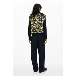 Chaqueta combinada flores
