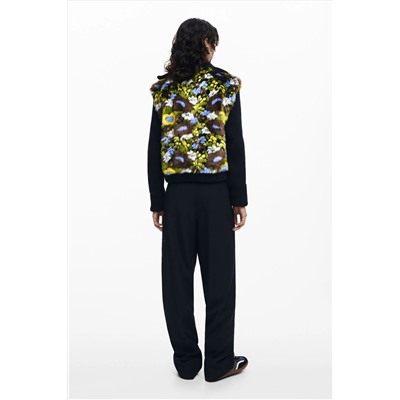 Chaqueta combinada flores