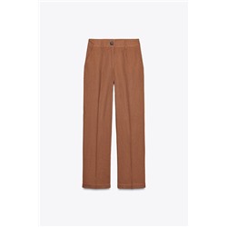 PANTALÓN RECTO CON LINO