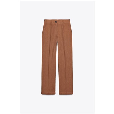 PANTALÓN RECTO CON LINO