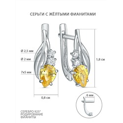 Кольцо из серебра с фианитами родированное 1-5436-001