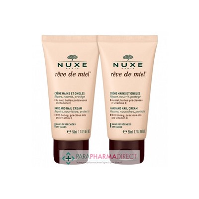 Nuxe Rêve de Miel Crème Mains et Ongles 2x50mlLot  × 2