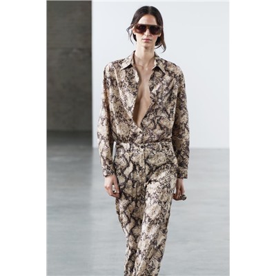 FEW ITEMS LEFT ZW COLLECTION ANIMAL PRINT SHIRT