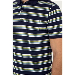 Erkek Regular Fit Polo Yaka Lacivert Tişört