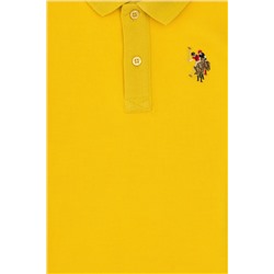 Erkek Çocuk Sarı Basic Polo Yaka Tişört