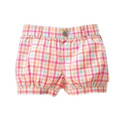 Plaid Bubble Shorts