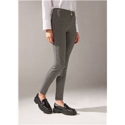 Skinny Soft Touch-Leggings mit Reißverschluss