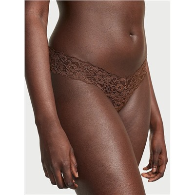 Lace Lace-Up Thong Panty