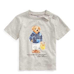 Baby Boy Beach Bear Cotton Tee