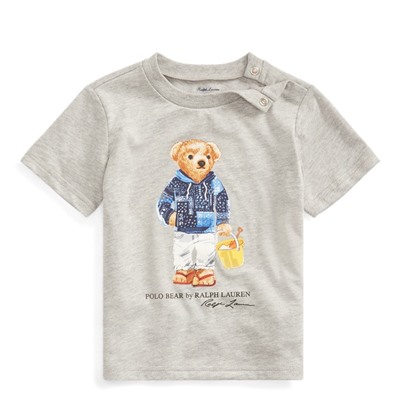 Baby Boy Beach Bear Cotton Tee