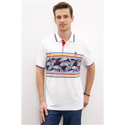 Erkek Beyaz Polo Yaka Tişört