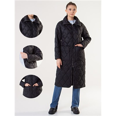 СТЕГАНОЕ ПАЛЬТО С КАРМАНАМИ