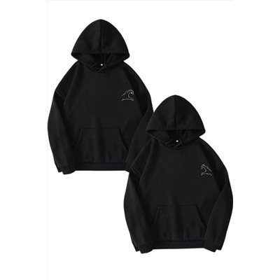 Hunors Sportswear & CompanySevgili Çift Kombini Temel Reis Ve Safinaz 2'li Ürün Siyah Sweatshirt
