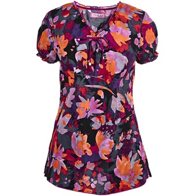 Koi Scrubs Autumn Floral Print Top