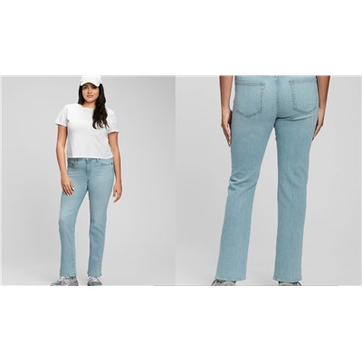 Mid Rise Classic Straight Jeans
