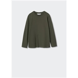 Camiseta algodón manga larga -  Niño | MANGO OUTLET España