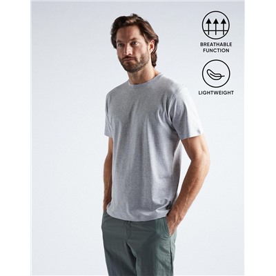 Reflector Technical T-shirt, Men, Light Grey