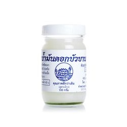 Белый тайский бальзам с эфирным маслом лотоса 200 мл / Mo Sink white balm 200 ml