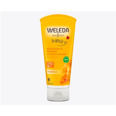 Baby Waschlotion & Shampoo Calendula, 200 ml
