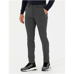 Gri Slim Fit Kanvas Pantolon