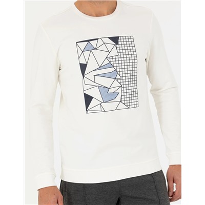 Ekru Regular Fit Sweatshirt