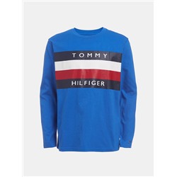 TOMMY HILFIGER BIG BOYS' STRIPE LONG-SLEEVE T-SHIRT