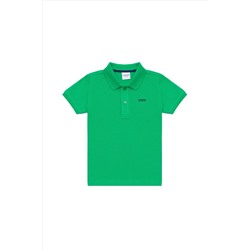 Erkek Çocuk Yeşil Basic Polo Yaka Tişört