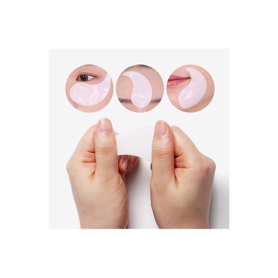 Hyaluron Dark Benone Peptide9 Ampoule Eye Patch, Осветляющие патчи против пигментации с жемчужной и бриллиантовой пудрой