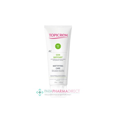 Topicrem AC Soin Matifiant Peaux Mixtes à Grasses 40ml