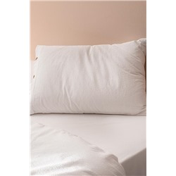 Linda King Size Yıkamalı Gofre Nevresim Takımı - Beyaz