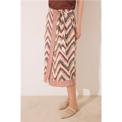 Pareo midi estampado tribal