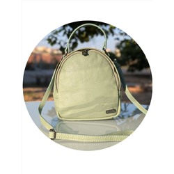 Итальянская сумка - рюкзак из натуральной кожи от AB Zapatos mochila NAPA menta АКЦИЯ
