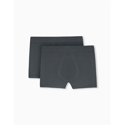 2 Boxers Sin Costuras, Hombre, Gris