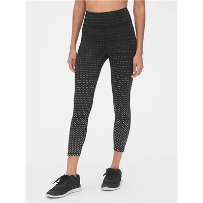 GapFit High Rise Winterbrush Pattern 7/8 Leggings