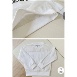 Детский свитшот с разнофактурными вставками и объемной вышивкой  DKN*Y