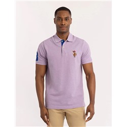MULTI COLOR BIG LOGO SOLID POLO SHIRT