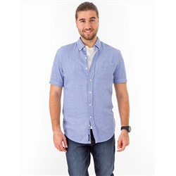 TEXTURED WEAVE SHORT SLEEVE SHIRT WITH POCKET