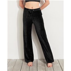 Velour Wide-Leg Sweatpants
