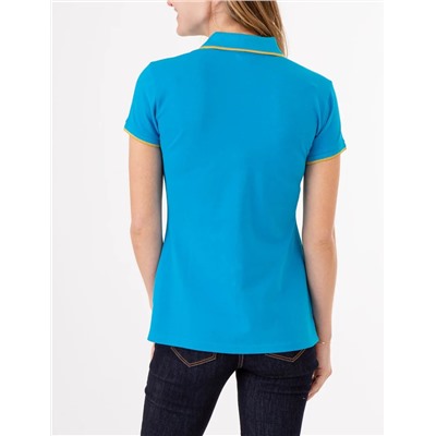 LUREX SCRIPT TIPPED POLO SHIRT
