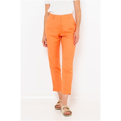Pantalón slim de lino Coral claro
