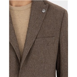Kahverengi Slim Fit Ceket