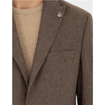 Kahverengi Slim Fit Ceket