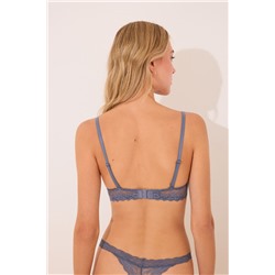Sujetador triangular CHARMING encaje azul