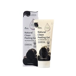 EKEL Natural Clean peeling gel Charcoal Пилинг-скатка с экстрактом древесного угля 180мл
