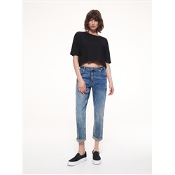 Stretch-Jeans im Boyfriend-Fit