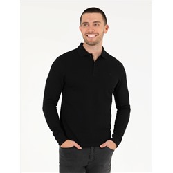 Siyah Slim Fit Basic Sweatshirt