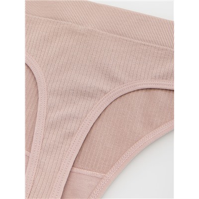 Tangas aus Rippstrick-Jersey